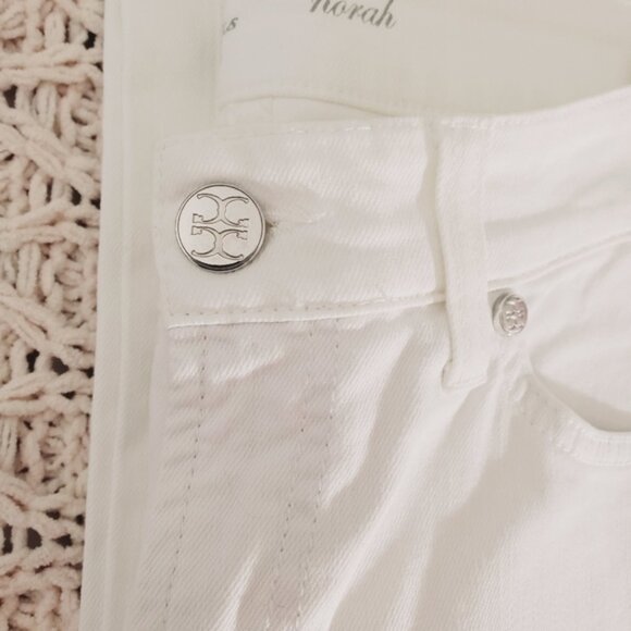 Vintage Premium CAMBIO "Norah" Comfy White Straight Jeans - Picture 8 of 16